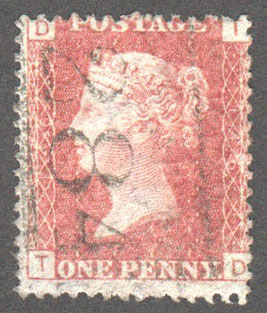Great Britain Scott 33 Used Plate 146 - TD - Click Image to Close